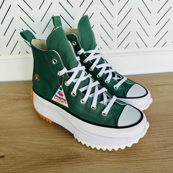 ⭐Converse Run Star Hike Platform Sz 5 Men's Shoes Flowers Green Sneakers A11562C - Picture 2 of 10